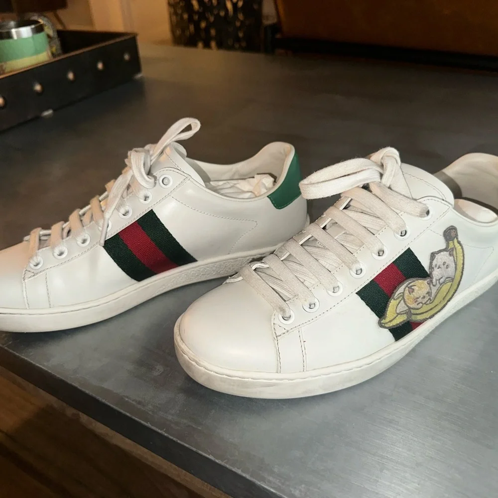 GUCCI ACE BANANYA SNEAKERS WOMENS - Picture 2 of 6